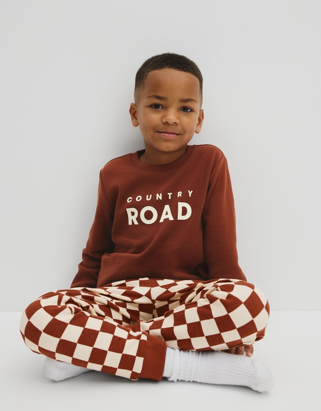 Country Road - Australian Cotton Check Print Pyjama