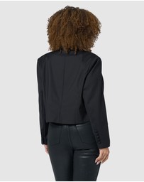 Pink Dusk by Curve Project - Gimme More Cropped Blazer