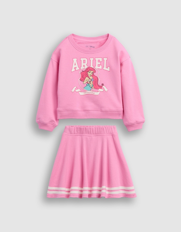 GAP - GAP x Disney French Terry Logo Crew Sweat and Skort Set - Babies-Kids