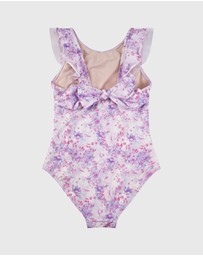 Aqua Blu Kids - Cherry Blossom Frill One Piece - Kids