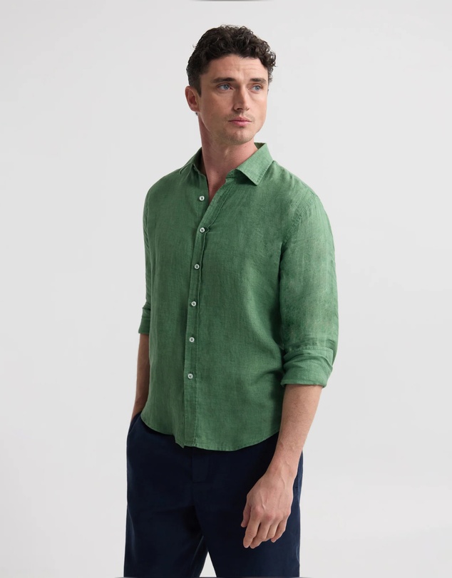 Oxford - Cooper Ls Delave Linen Shirt
