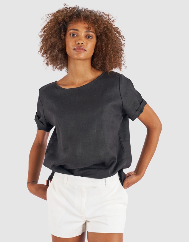 CAMIXA - Teena Linen T-shirt Top