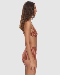 Thrills - Aftersun Stripe Boyleg Bikini Bottom