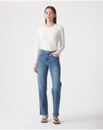 Outland Denim - Elise Mid Straight Jean 31