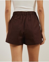 Atmos&Here - Elsa Tailored Linen Blend Shorts