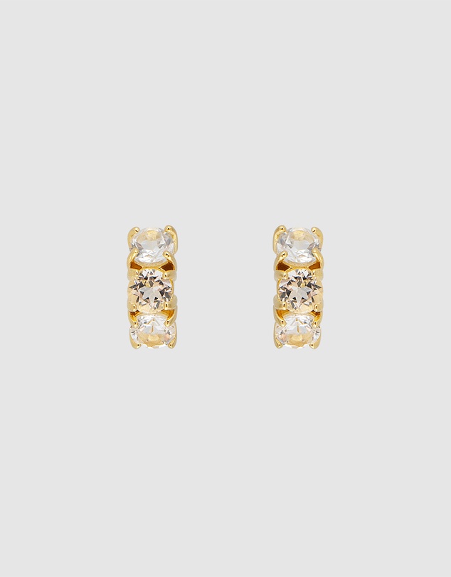 FAIRLEY - White Topaz Huggies