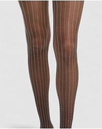 High Heel Jungle - Linear Crystal Tights