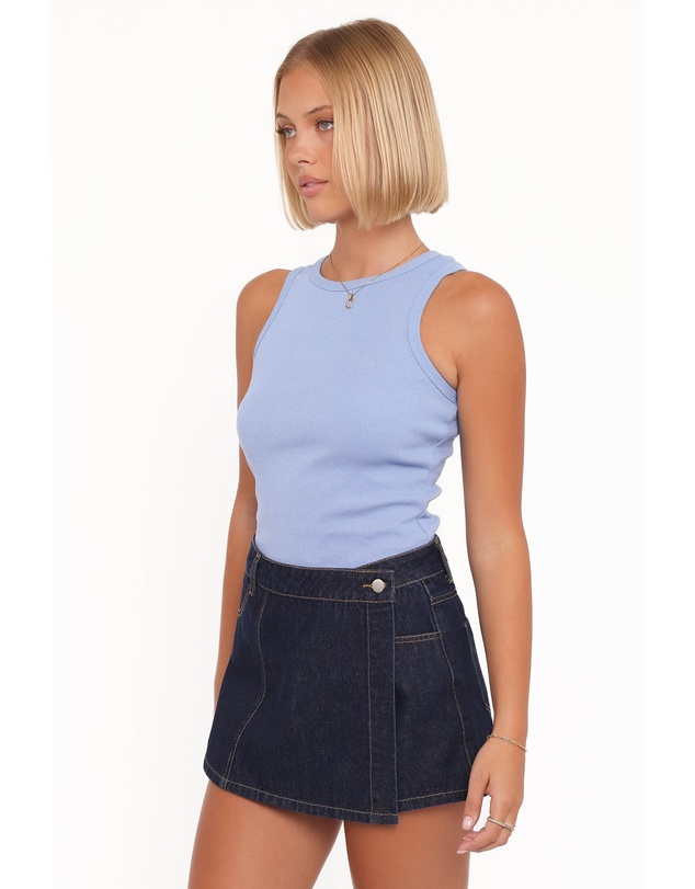 Petal & Pup - Evanna Denim Skort - Dark Wash