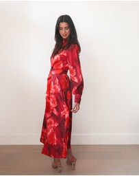 Esther & Co - Zirella Dress - Red Floral