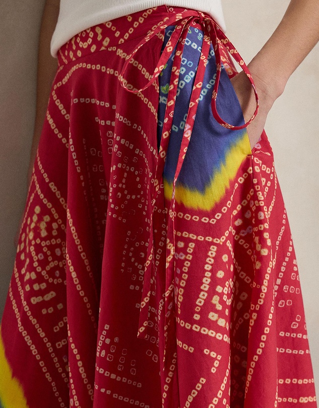 Polo Ralph Lauren - Print Cotton Wrap Skirt