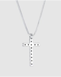 Kuzzoi - ICONIC EXCLUSIVE - Necklace with Cross Pendant in 925 Sterling Silver