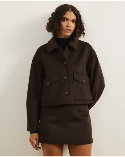 Atmos&Here - Miranda Wool Blend Short Coat