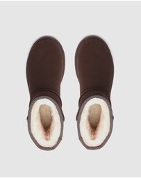 EVERAU - Australian Shepherd Ugg Mini Classic Suede Cow Suede Upper UGG Boots