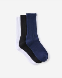 Cotton On - 3 Pack Essential Crew Socks