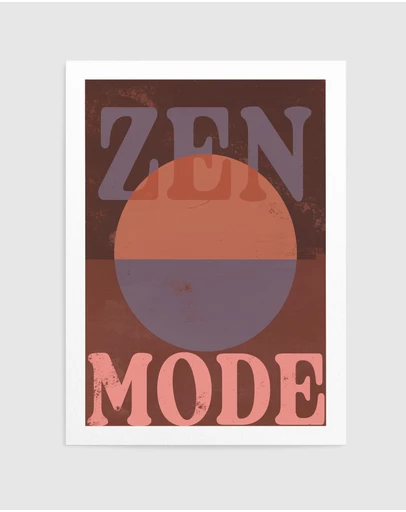 Olive et Oriel - Zenmode Circle by Treechild Art Print