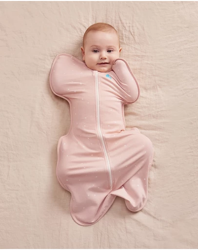 Love to Dream - Swaddle Up™ 1.0 TOG Cotton Powder Pink Twinkle