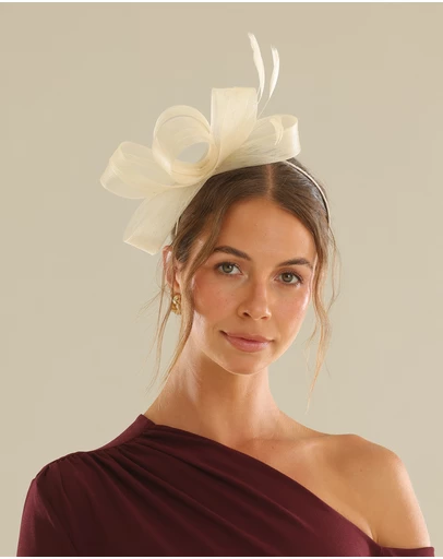 Morgan & Taylor - Nyla Fascinator in Beige
