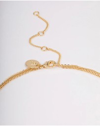 Lovisa - Gold Plated Layer Bar & Cross Necklace