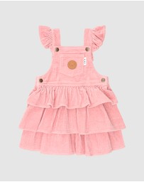 Huxbaby - Classic Tiered Cord Pinafore - Babies-Kids