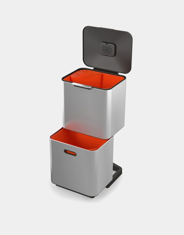 Joseph Joseph - Totem Max 60L Waste Separation & Recycling Unit (Stainless Steel)