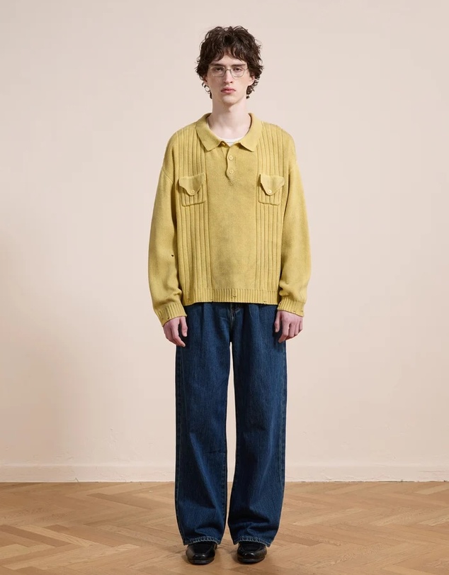 Found - Distressed Pullover Knit