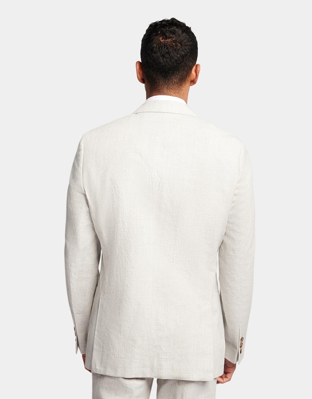 Brooksfield - Subtle Check Linen Blazer