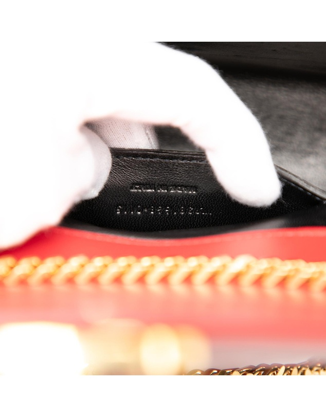 Pre-Loved by Azura Reborn - Pre-Loved Small Chevron Calfskin Monogram Envelope Bag