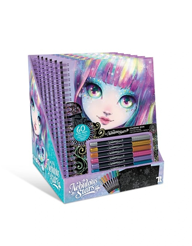 Nebulous Stars - Isador Black Pages Colouring Book
