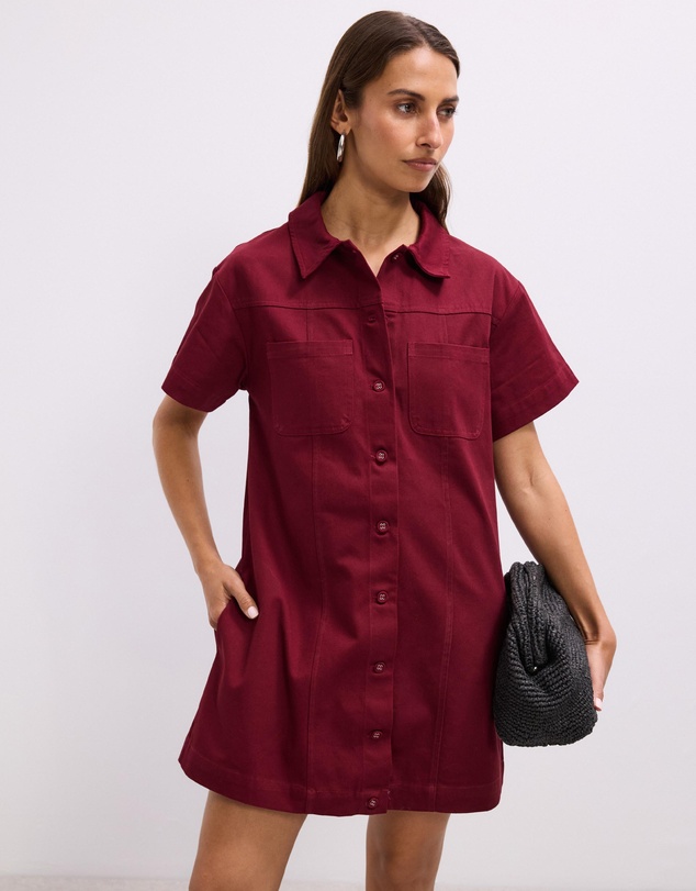 The Fated - Gracie Mini Shirt Dress