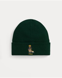 Polo Ralph Lauren - Polo Bear Cotton Beanie - ICONIC EXCLUSIVE - Teens