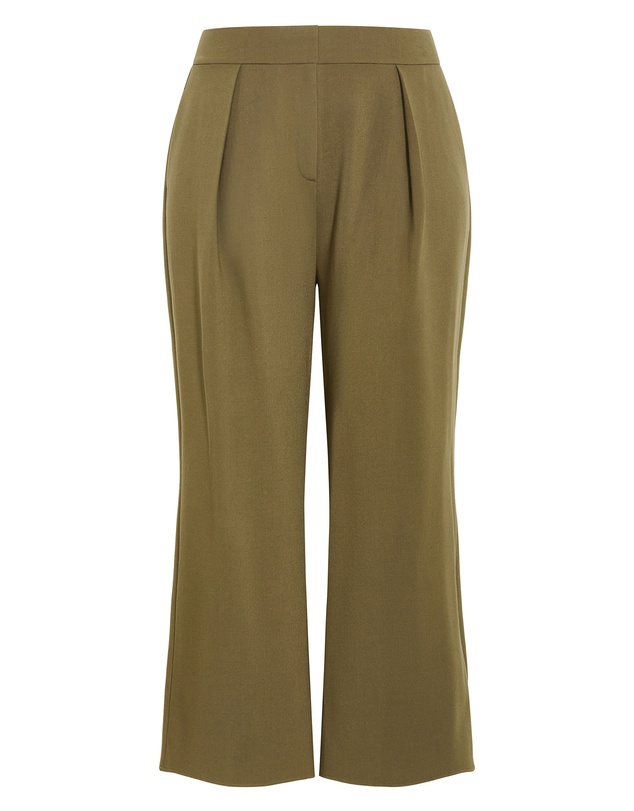 City Chic - Plus size Tori Wide Leg Pant - olive