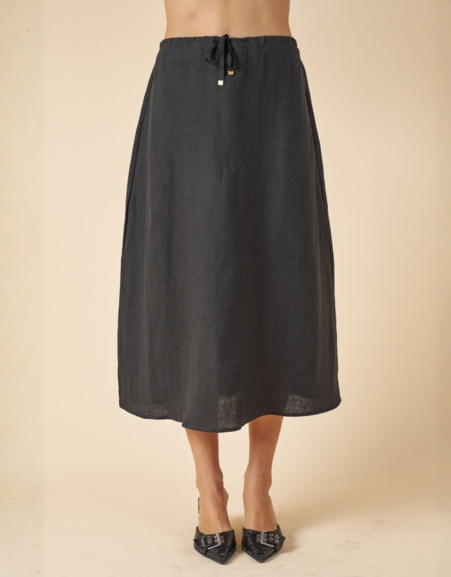CAMIXA - Maddie Linen Midi Skirt