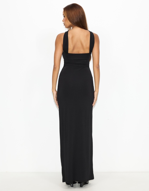 Dazie - Jordan Cross-Neck Midi Dress