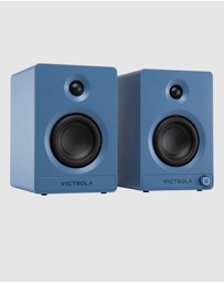 Victrola - Victrola Tempo Bookshelf Speakers - Blue