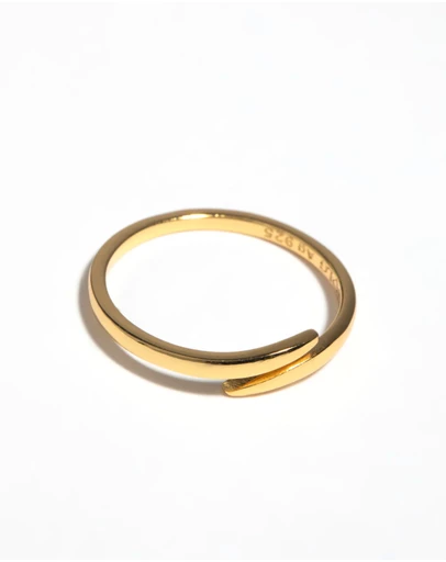 Lovisa - Gold Plated Sterling Silver Polished Band Ring