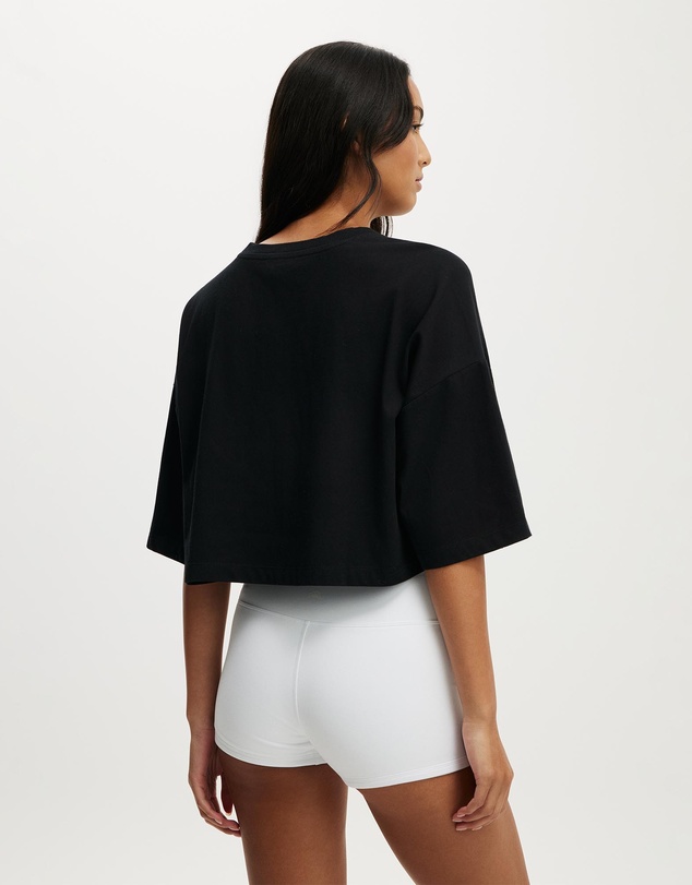 Cotton On Body Active - Active Mesh Cropped Graphic Tee