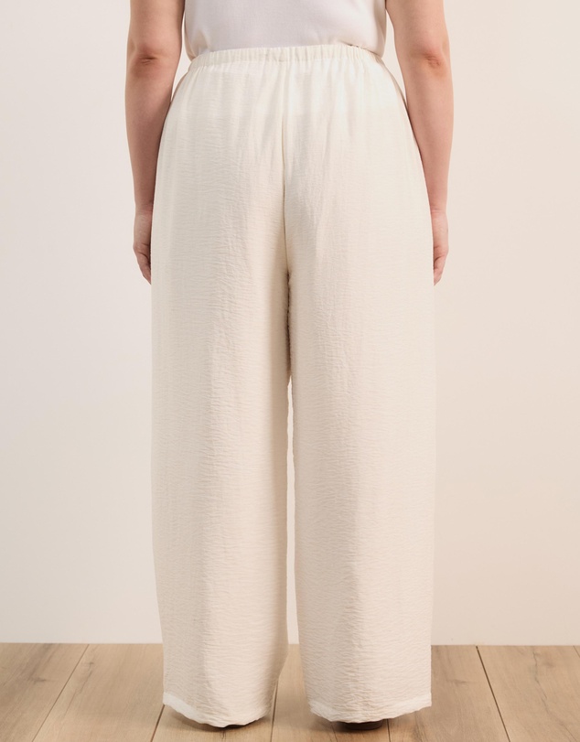 Atmos&Here Curvy - Josie Linen Blend Wide Leg Pant