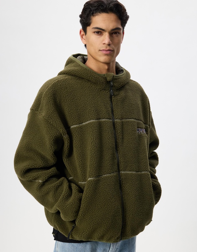 Worship - Line Stepper Hooded Sherpa Jacket