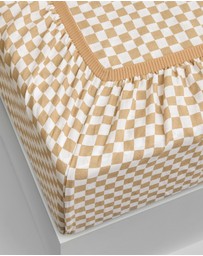 Sheet Society - Eve Linen Print Fitted Sheet Set