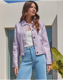 Sosandar - Boucle Collared Jacket