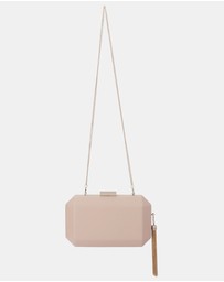 Olga Berg - Lia Facetted Clutch With Tassel