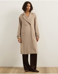 Atmos&Here - Layla Wool Blend Double Breasted Coat