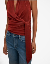 Forever New - Gianna Wrap Halter Neck Top