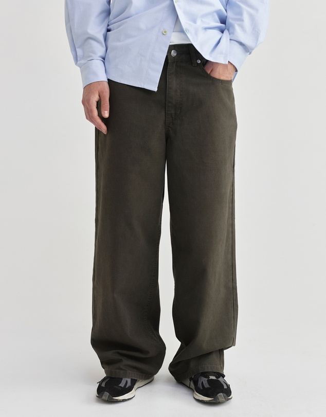 PSEUSHI - Loose Cut Cotton Carpenter Ripstop Pants