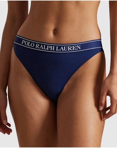 Polo Ralph Lauren - Polo Essentials Cotton Blend High Leg Bikini Brief