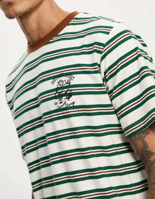Rhythm - Peace Sun Vintage Stripe SS T-Shirt