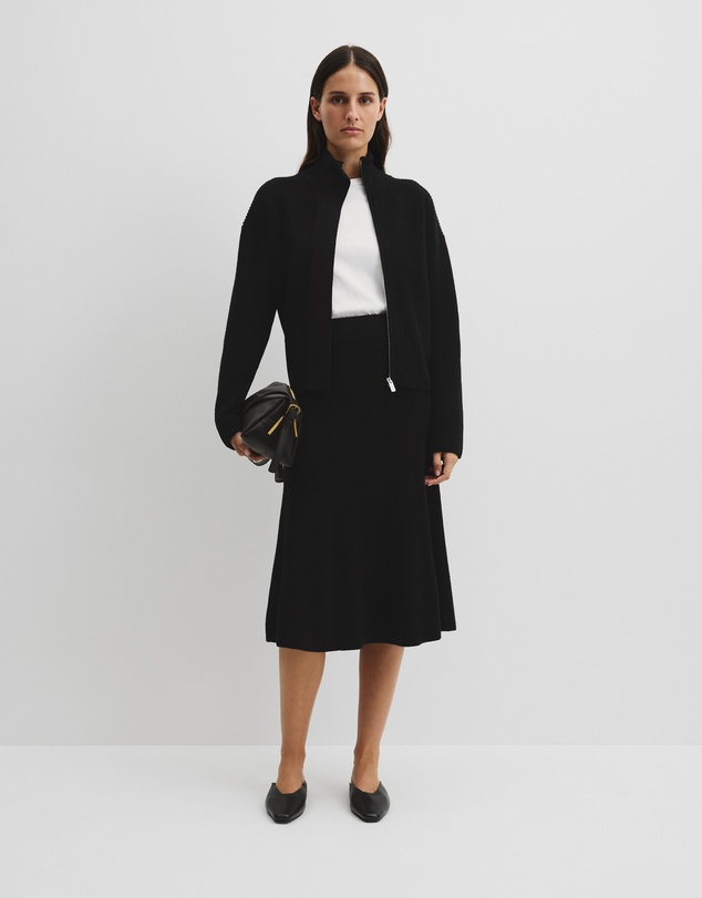 Country Road - Australian Cotton Blend Knit Midi Skirt