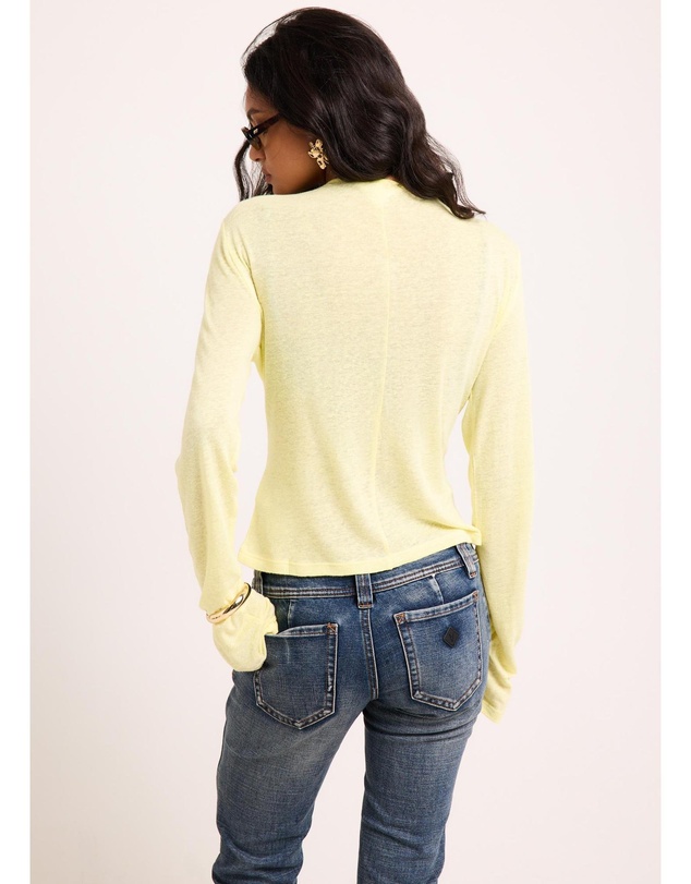 Subtitled - Delta Sheer Long Sleeve Top