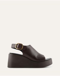 Jo Mercer - Cherry Mid Wedge Sandals