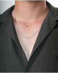 Kuzzoi - ICONIC EXCLUSIVE - Necklace Men Basic Link Chain Twisted in 925 Sterling Silver Oxidised